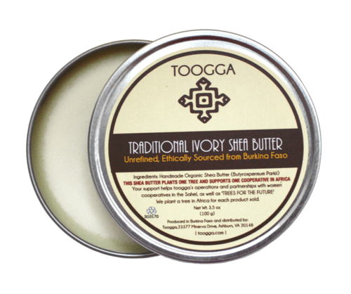 Organic Traditional, Raw, Unrefined, West African Ivory Shea Butter (3.5 OZ) - Toogga